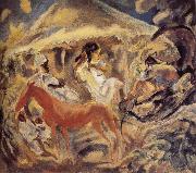 Jules Pascin Red horse oil painting reproduction